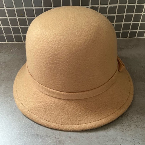 Vintage bucket hat wool beige, like new, size 57