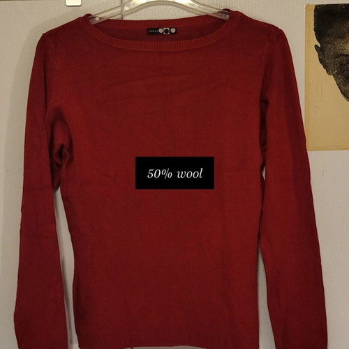 Mezzo 50% wool pullover like new, size M
