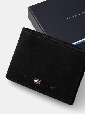 Tommy Hilfiger Johnson Mini CC Flap & Coin Pocket πορτοφόλι καινούργιο, μαύρο