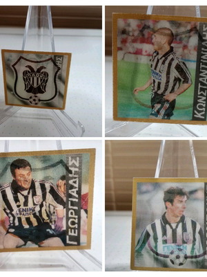 3d Paok Card Tags like new, 3 single pieces