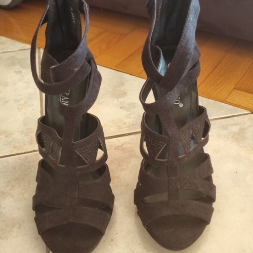 Tulipano high-heeled sandals size 38 black like new
