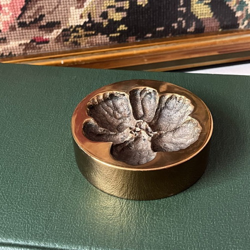 Monique Gerber Bronze Paperweight vintage, signed MG, 1970 France