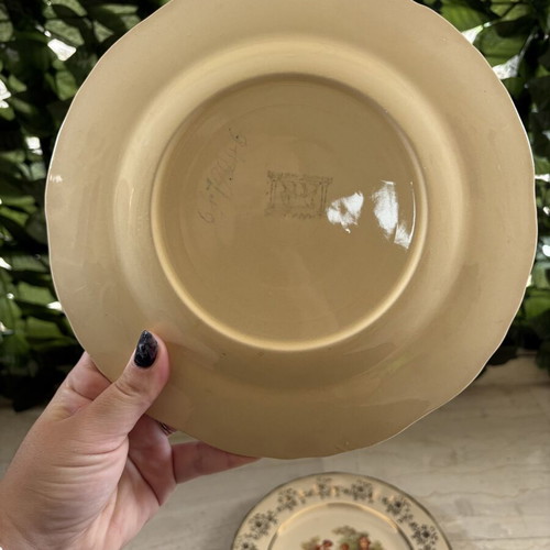 Vintage Keramikos Athens & Bavaria Germany decorative wall plates set