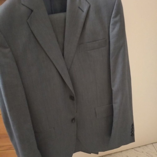Bitsiani blue suit used, jacket size 50, trousers size 44