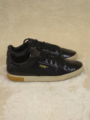 Puma γυναικεία λουστρίνι αθλητικά παπούτσια σε μαύρο και μπεζ, EU 37