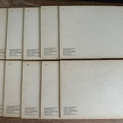 Hermann Rorschach Psychodiagnostik plates vintage 1948 used