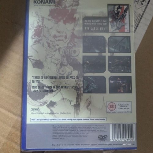 Metal Gear Solid 2 Sons of Liberty PS2 game new