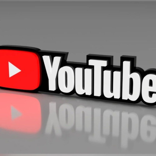 Youtube Logo decorative 3D new