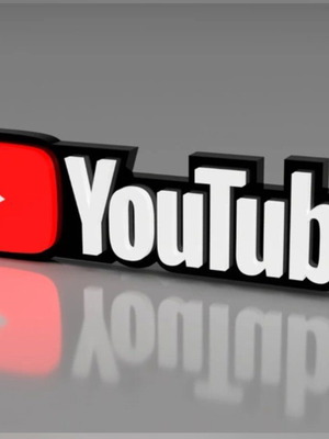 Youtube Logo decorative 3D new