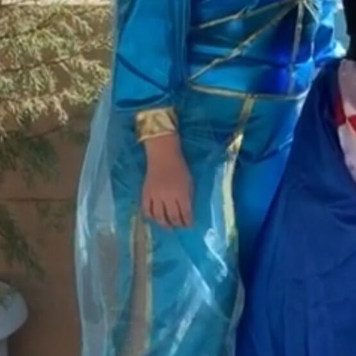 Carnival costume used, In the neighborhood of Al Halili, with small tulle defect