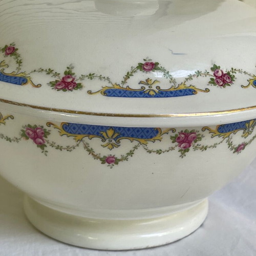 Set of 2 used Ditmar Urbach porcelain bowls/fondue pots