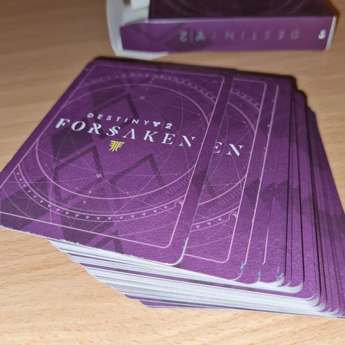 Destiny Forsaken card deck like new, collectible from GameStop