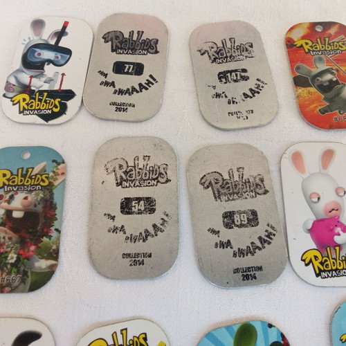 Rabbids metal tags collectible set of 21