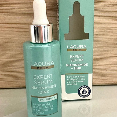 Lacura Skin Expert Serums Vitamin C AHA Niacinamide Zinc pack of 3 fragrance-free