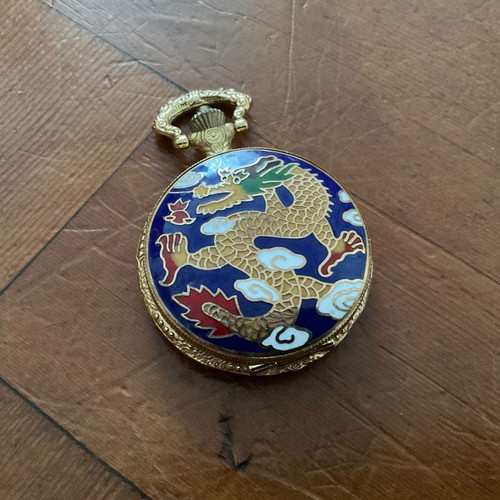 Cloisonné pocket watch in excellent condition