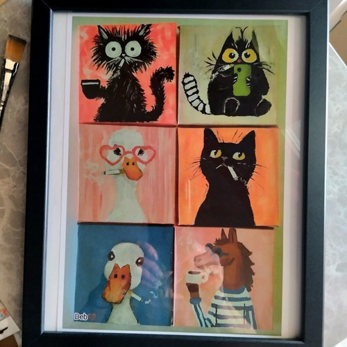 Bad Habits Animals Smoking Collection A4 Art Print new
