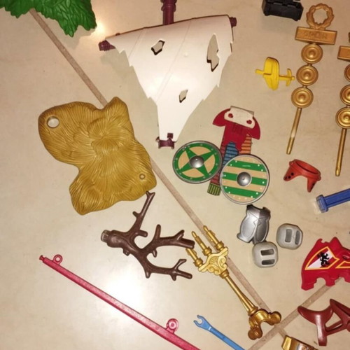 Playmobil used parts medieval, vikings, pirate ship set