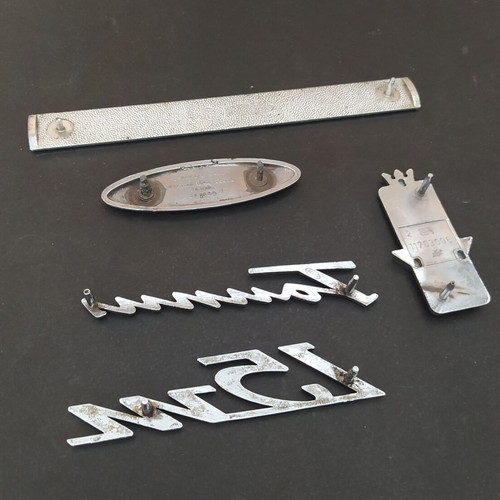Ford Taunus car badges used, 5 pieces from 1960s