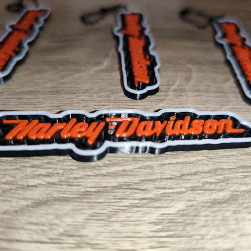 Harley-Davidson Set of 4 Keychains New with 3D Printing