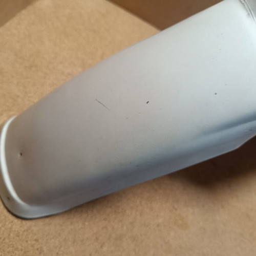 DT YZ front fender, genuine, painted, with crack