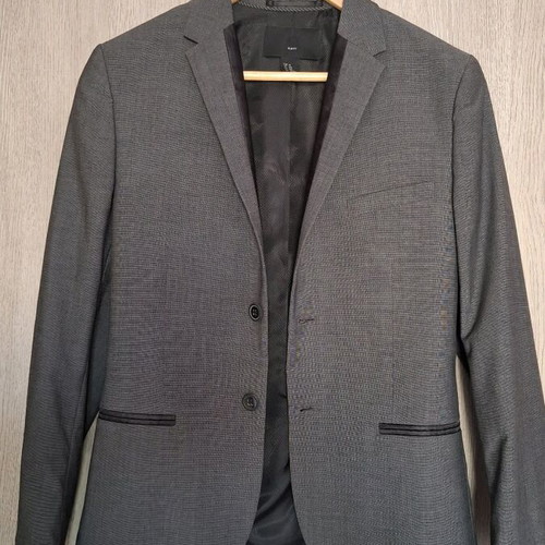H&M men's jacket modern, like new, anthracite size 44 slim fit