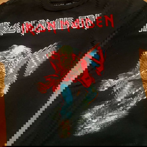 Tshirt Iron Maiden μεταχειρισμένο, Zara, μέγεθος 3-4 ετών, μαύρο