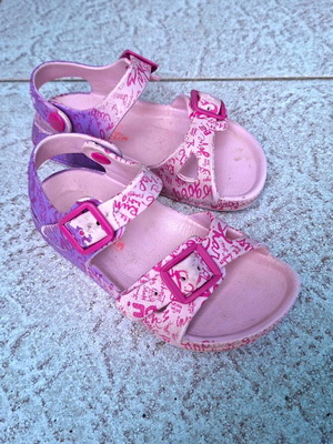Garvalin summer sandals for girls size 25 used, pink and purple
