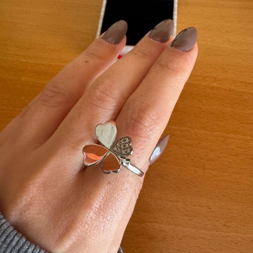 Morgan ring like new, silver with box