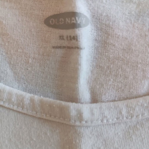 Old Navy New York no 14 used white girls' t-shirt size 146 cm for ages 10-11