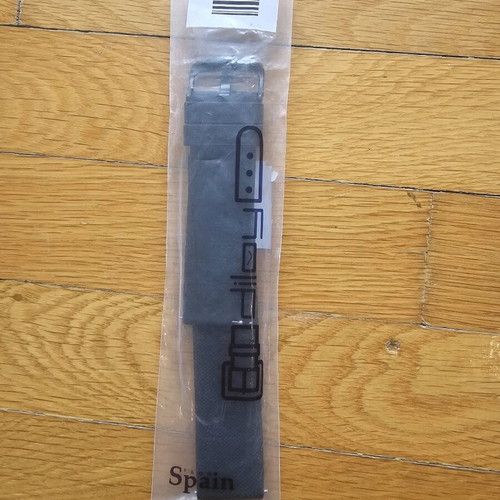 Silicone watch strap black 22mm new
