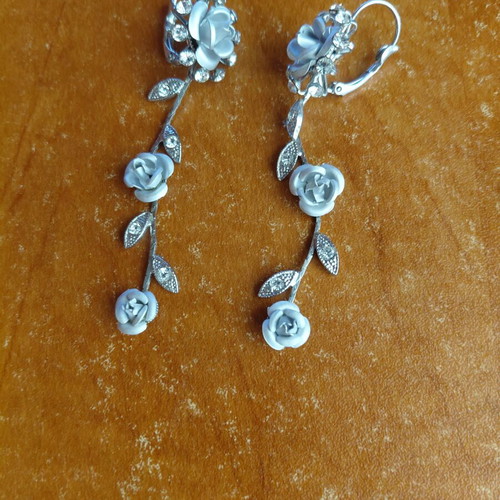 Bijou earrings silver color new