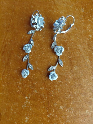 Bijou earrings silver color new