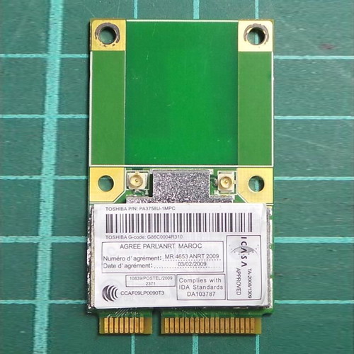 Toshiba Wi-Fi Card for Laptop used, model PA3758U-1MPC