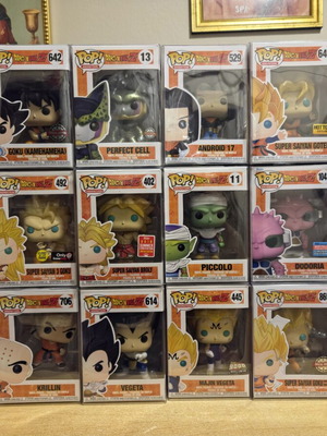 Funko Pop! Dragon Ball Z collection of 19 pieces
