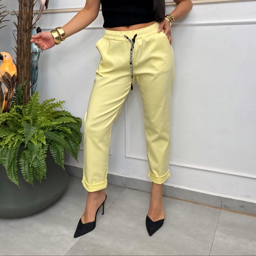 Kitty pants like new, size M, yellow or turquoise