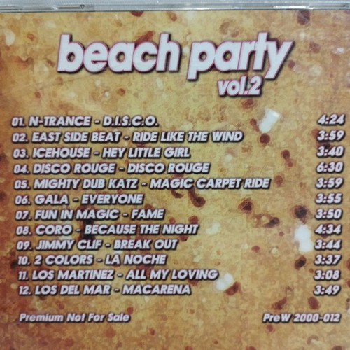 Beach Party Vol. 2 CD used, electronic music