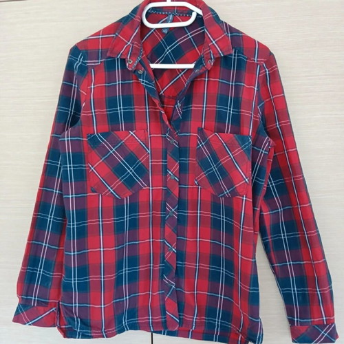 Bershka women's shirt like new, blue and red, size M