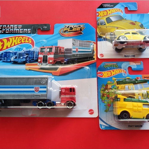 Hot Wheels Transformers & TMNT 3-piece toy car set