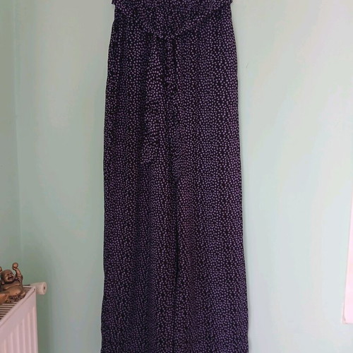 Funky Buddha summer pants size medium new, viscose lilac and black