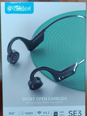 Celebrat Se3 Bluetooth handsfree black headphones new