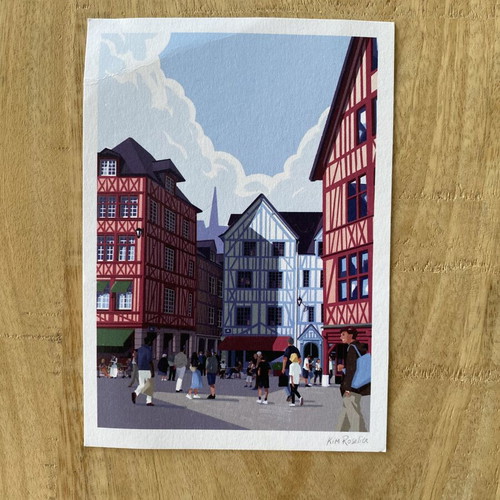 Collectible postcard Terres Normandes new, decorative 10x15 cm