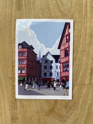 Collectible postcard Terres Normandes new, decorative 10x15 cm