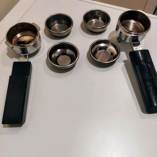 Gaggia Classic Portafilter Set like new with baskets and tamper