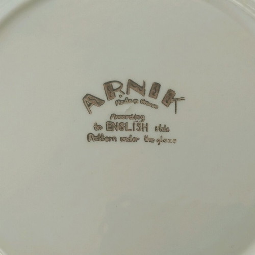 Rare Set of 6 Plates ARNIK "Old Town" (English Style)