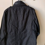 Hilfiger denim jacket men's used, size S, black