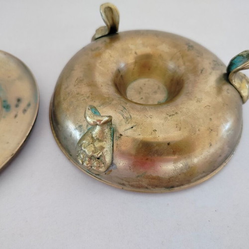 Metal incense burner used with decorative elements from the Chinese zodiac