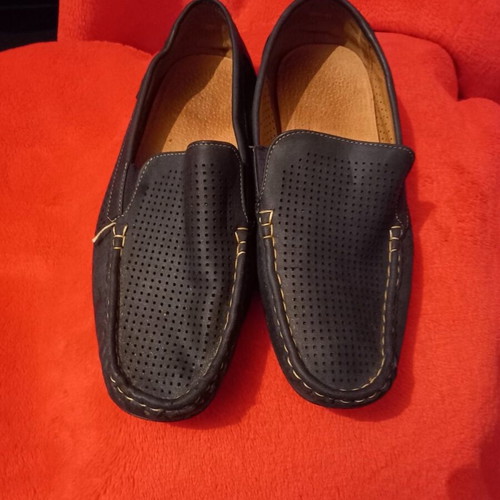 Moccasins like new, size 46, blue