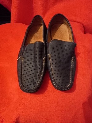 Moccasins like new, size 46, blue