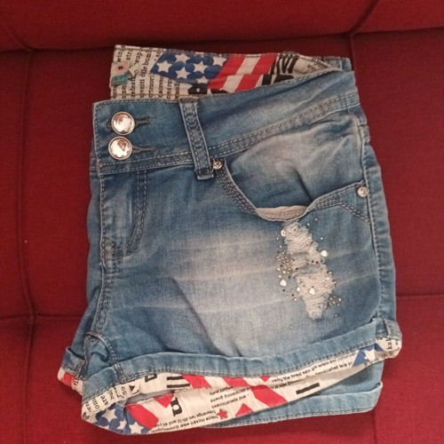 Denim shorts size S, lightly used, excellent condition