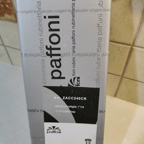 Paffoni siphon round washbasin ZACC240CR
